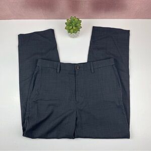 Savane Gray Chevron Dress Pants Men Work Attire Size 34x30